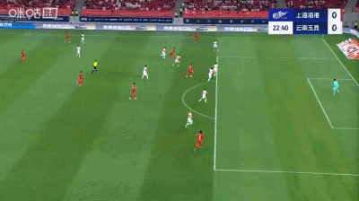 半场：海港1-1云南，莱昂纳多、奥斯卡建功，加布里埃尔丢点