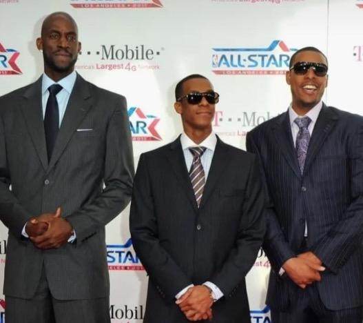 九游体育-耿耿于怀！加内特转发绿军巨头旧照 并将雷阿伦P掉